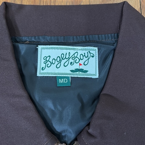 Bogey Boys Big Check Brown Jacket Brown Men’s size M NWT - Picture 9 of 14